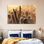 Arizona Skyscrapers at Golden Hour Wall Art