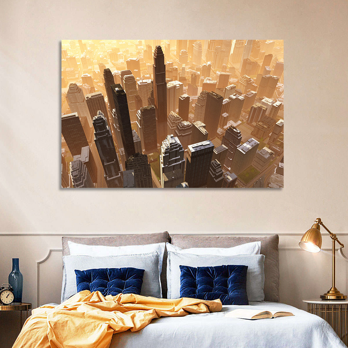 Arizona Skyscrapers at Golden Hour Wall Art