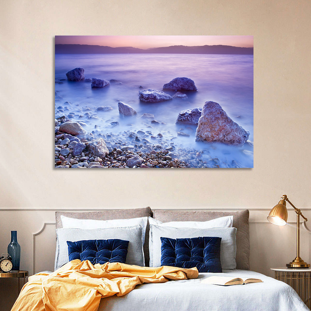 Dead Sea Salt Rocks at Dawn Wall Art