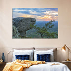 Bald Rock Sunset Over Cheaha State Park Wall Art