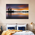 Lake Tahoe Golden Hour Reflection Wall Art