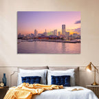 Yokohama Harbor Twilight Wall Art