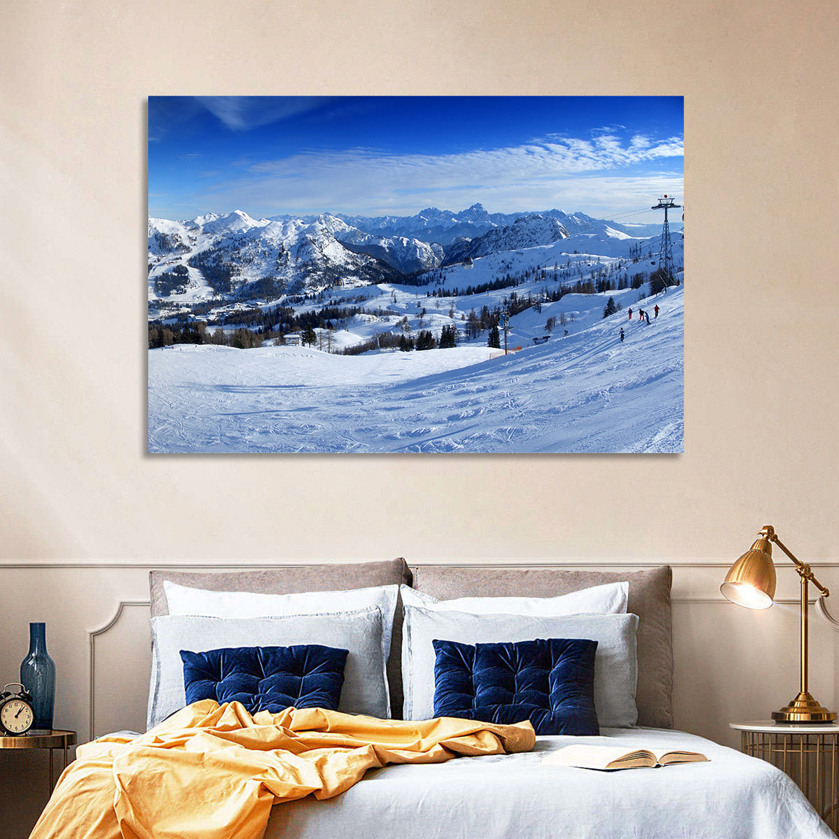Nassfeld Ski Resort View Wall Art in a room, landscape