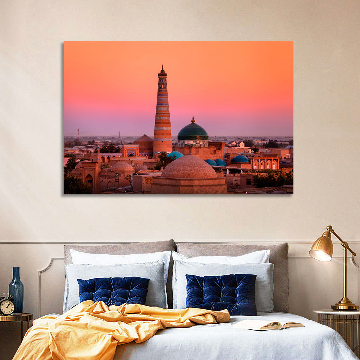 Islam Khoja Minaret, Khiva Wall Art in a room, landscape