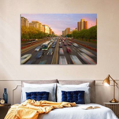 Beijing Traffic Wall Art