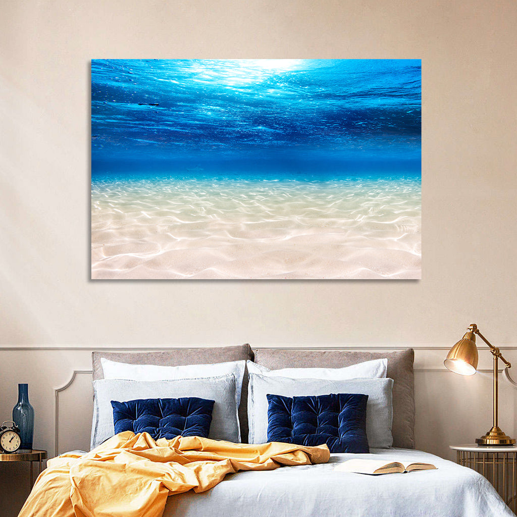 Sunlit Sandy Seabed Wall Art