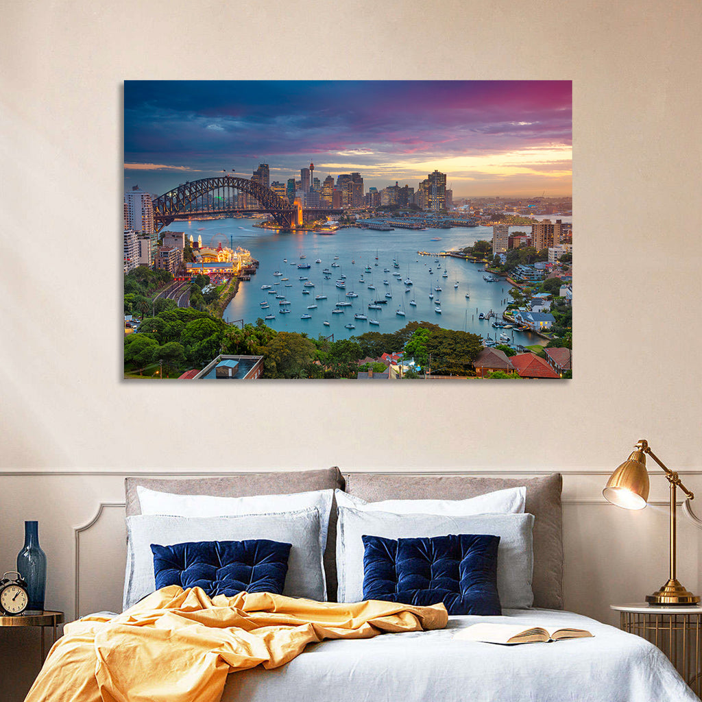 Sydney Harbour Sunset Wall Art