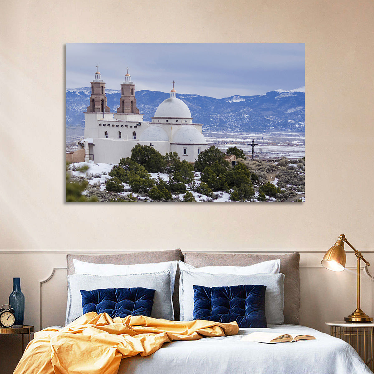 Sanctuario De Chimayo, El Rancho Wall Art in a room, landscape