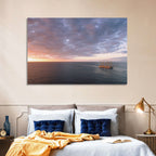 Sunlit Tall Ship at Sea Wall Art