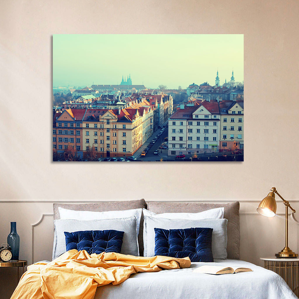 Prague Rooftops with St. Vitus Cathedral Wall Art