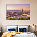 Turin Skyline at Golden Dusk Wall Art