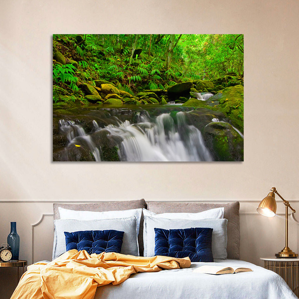 Emerald Jungle Stream Wall Art