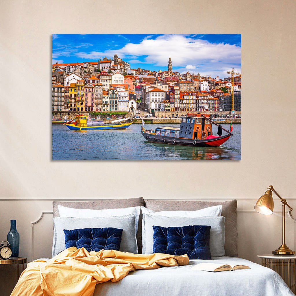 Porto Old Town Douro Riverfront Wall Art