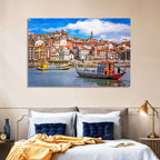 Porto Old Town Douro Riverfront Wall Art