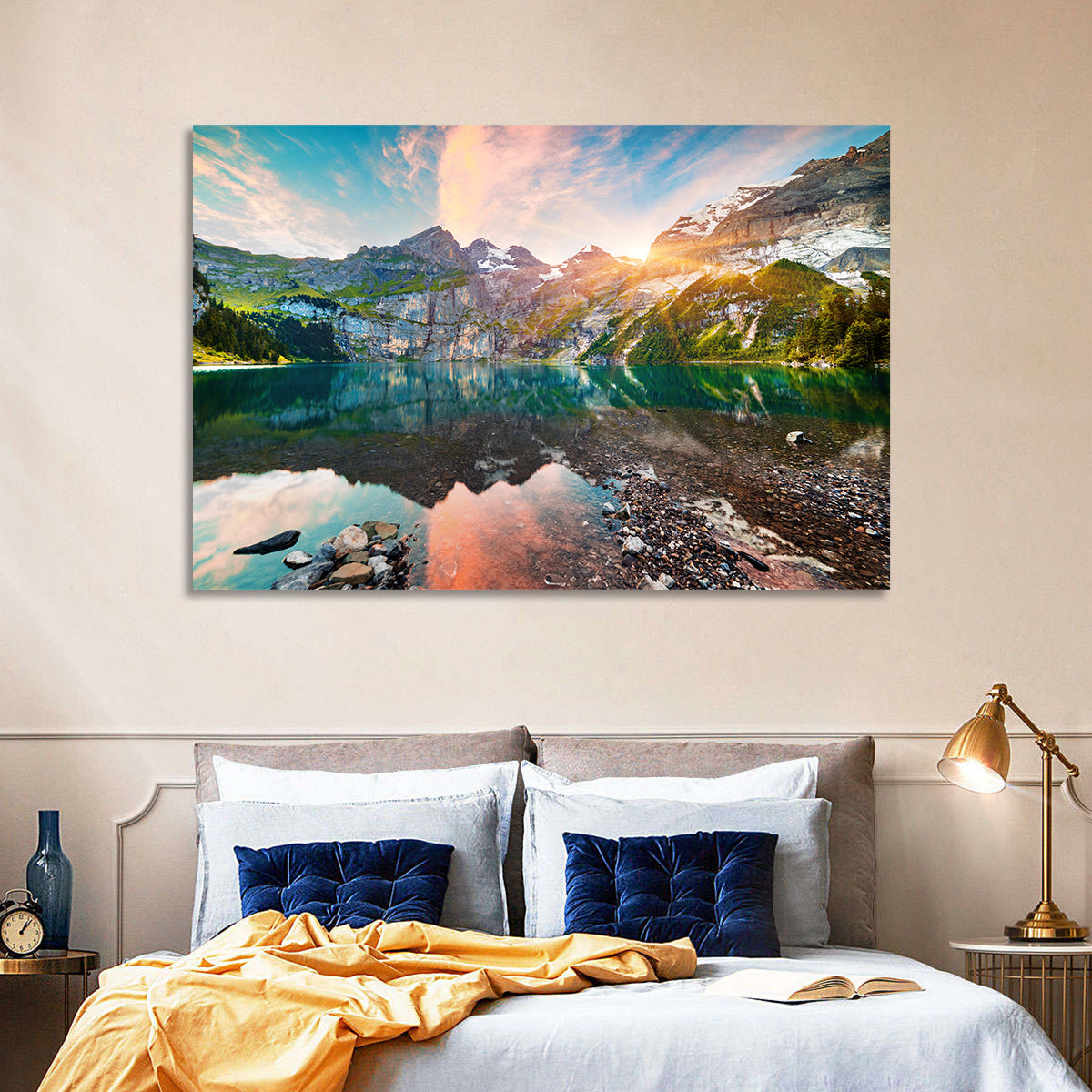 Oeschinensee Reflection Wall Art