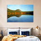 Echo Lake Autumn Reflection Wall Art