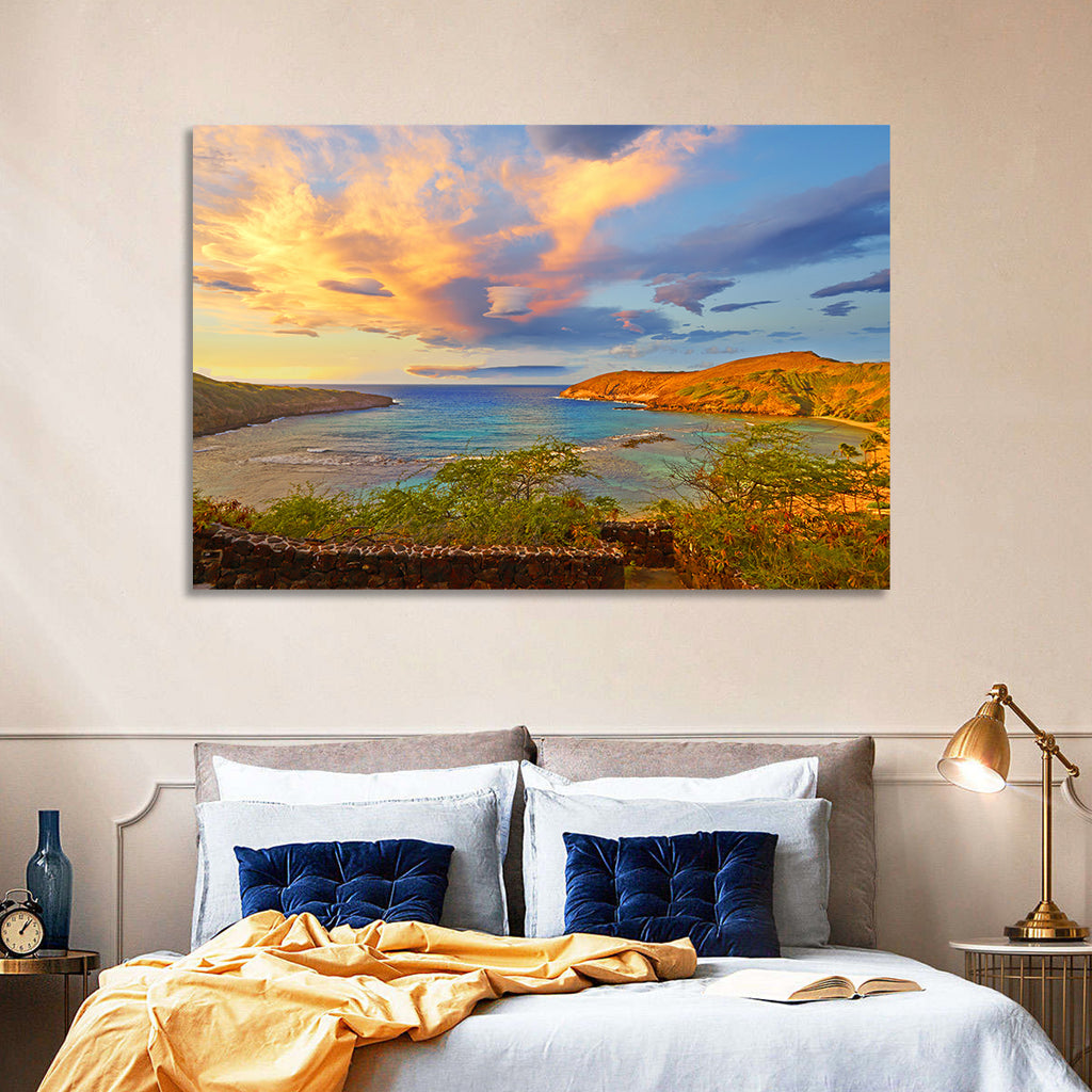Hanauma Bay Golden Hour Wall Art