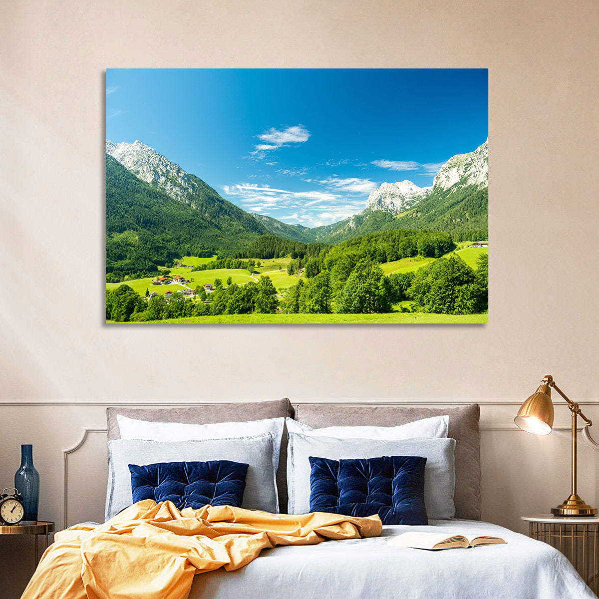 Bavarian Alpine Valley Wall Art