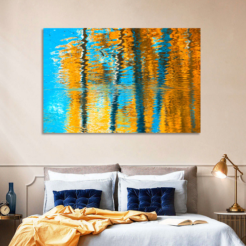 Blue Autumn Reflection Wall Art