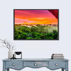 Brazilian Rainforest Sunset Wall Art