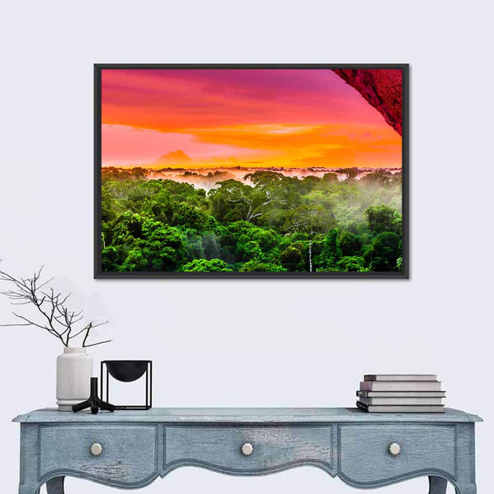 Brazilian Rainforest Sunset Wall Art