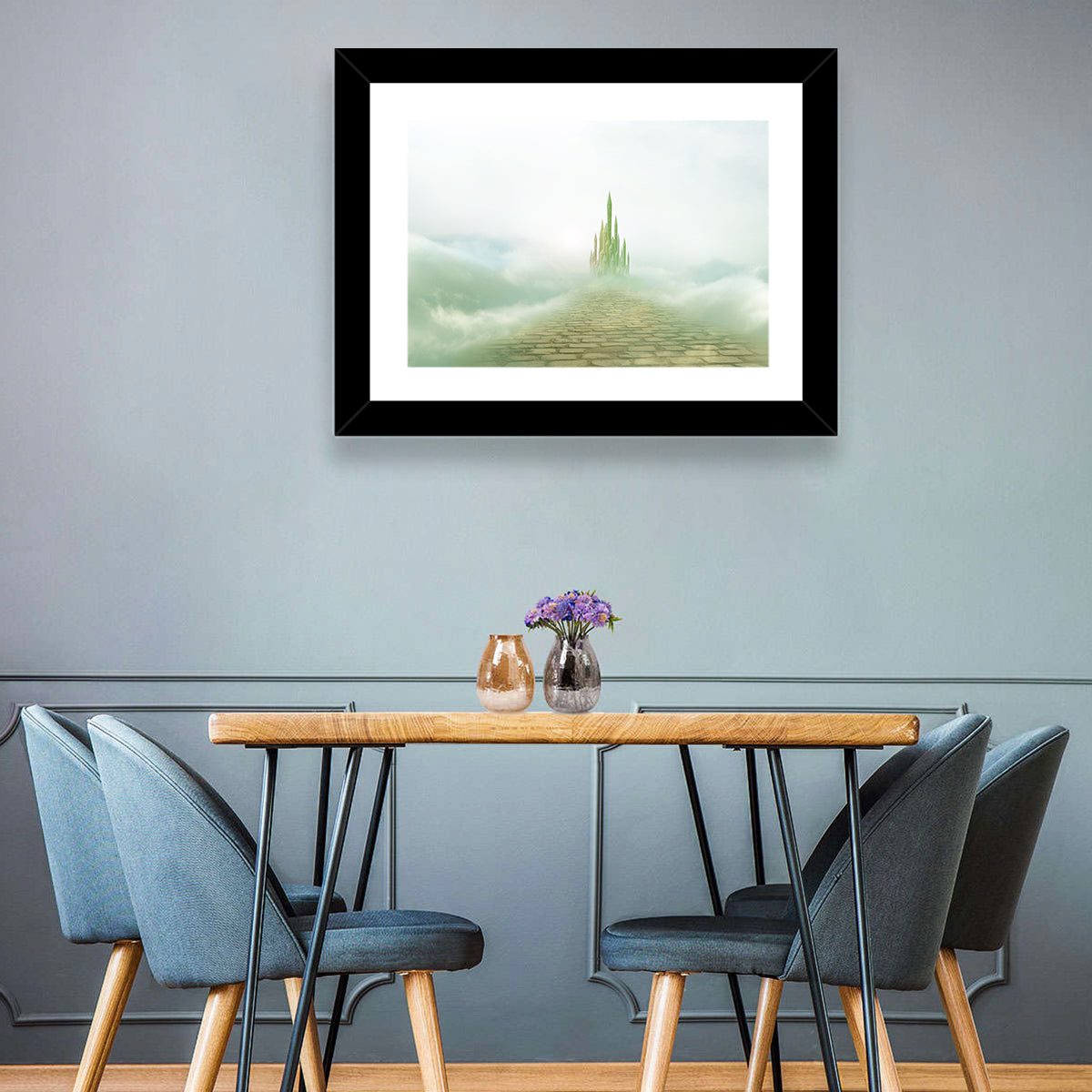 Cobblestone Path to Emerald Castle Wall Art