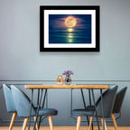 Supermoon Over Calm Sea Wall Art