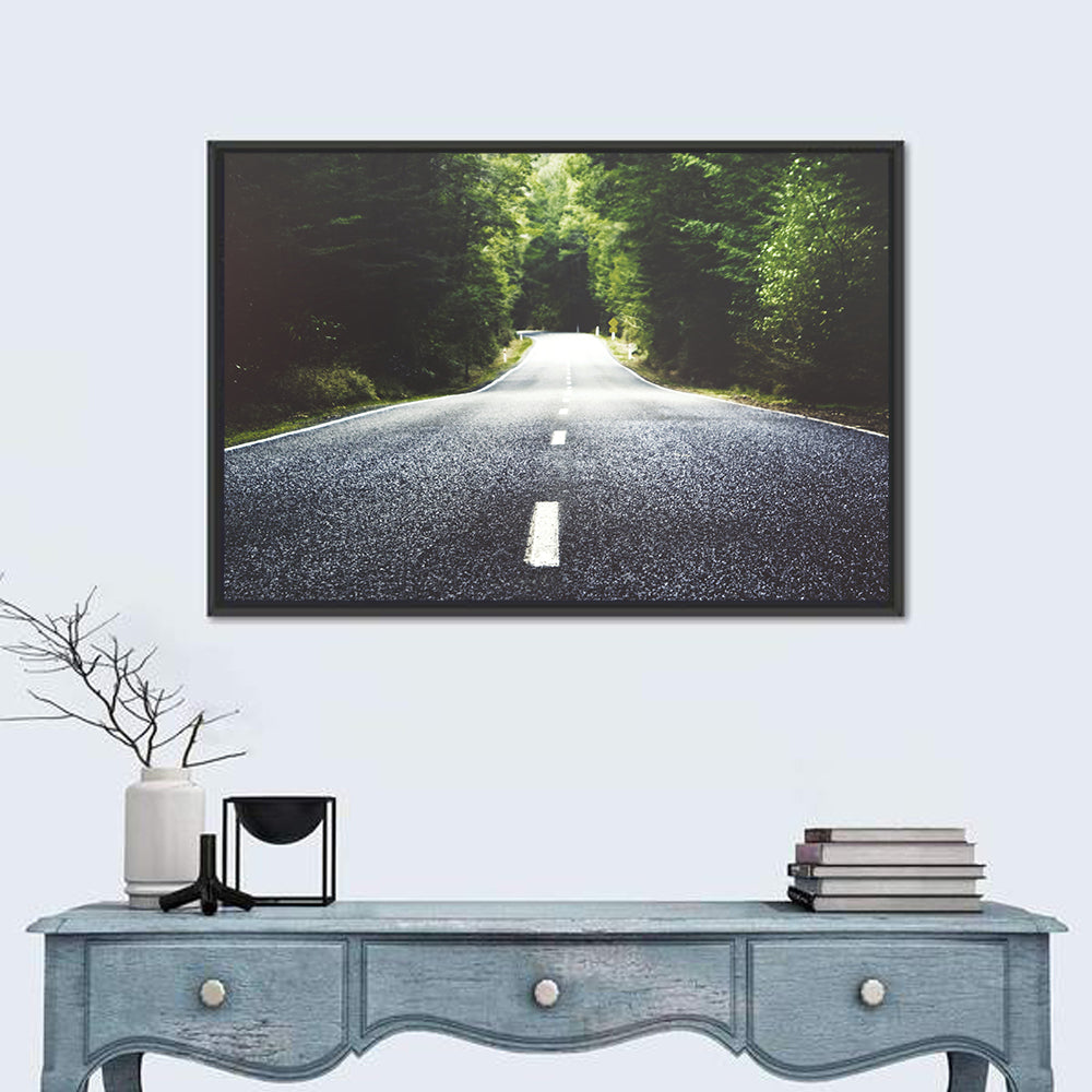 Summer Forest Road Wall Art