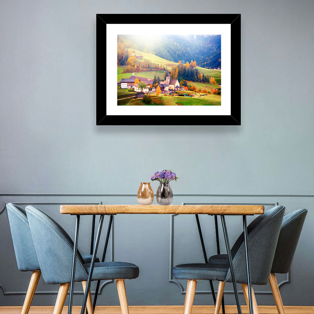 Santa Maddalena Golden Hour Wall Art