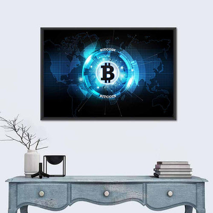 Futuristic Digital Money Wall Art