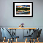 Herbert Lake Sunset Reflection Wall Art