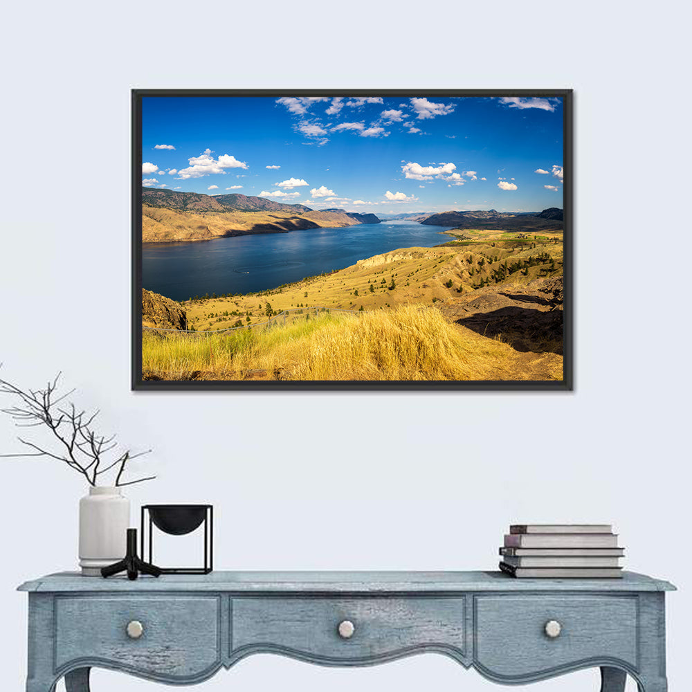 Golden Grass at Kamloops Lake Wall Art