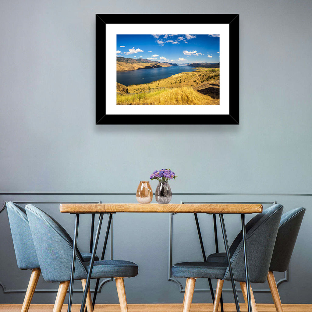 Golden Grass at Kamloops Lake Wall Art