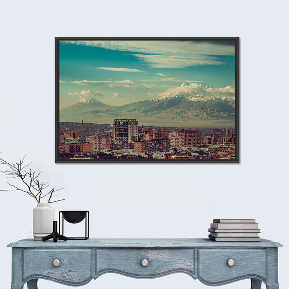 Yerevan Skyline with Mount Ararat Wall Art