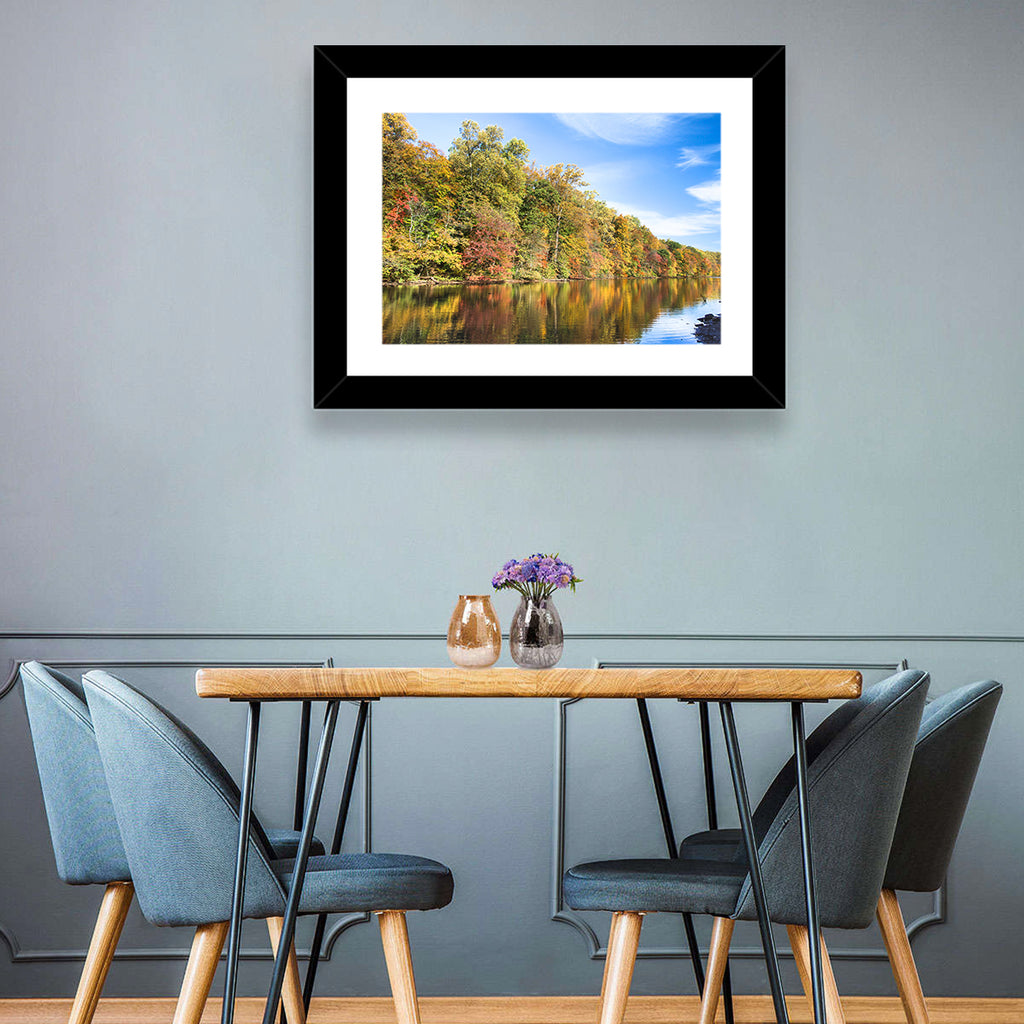 Lake Surprise Autumn Reflection Wall Art