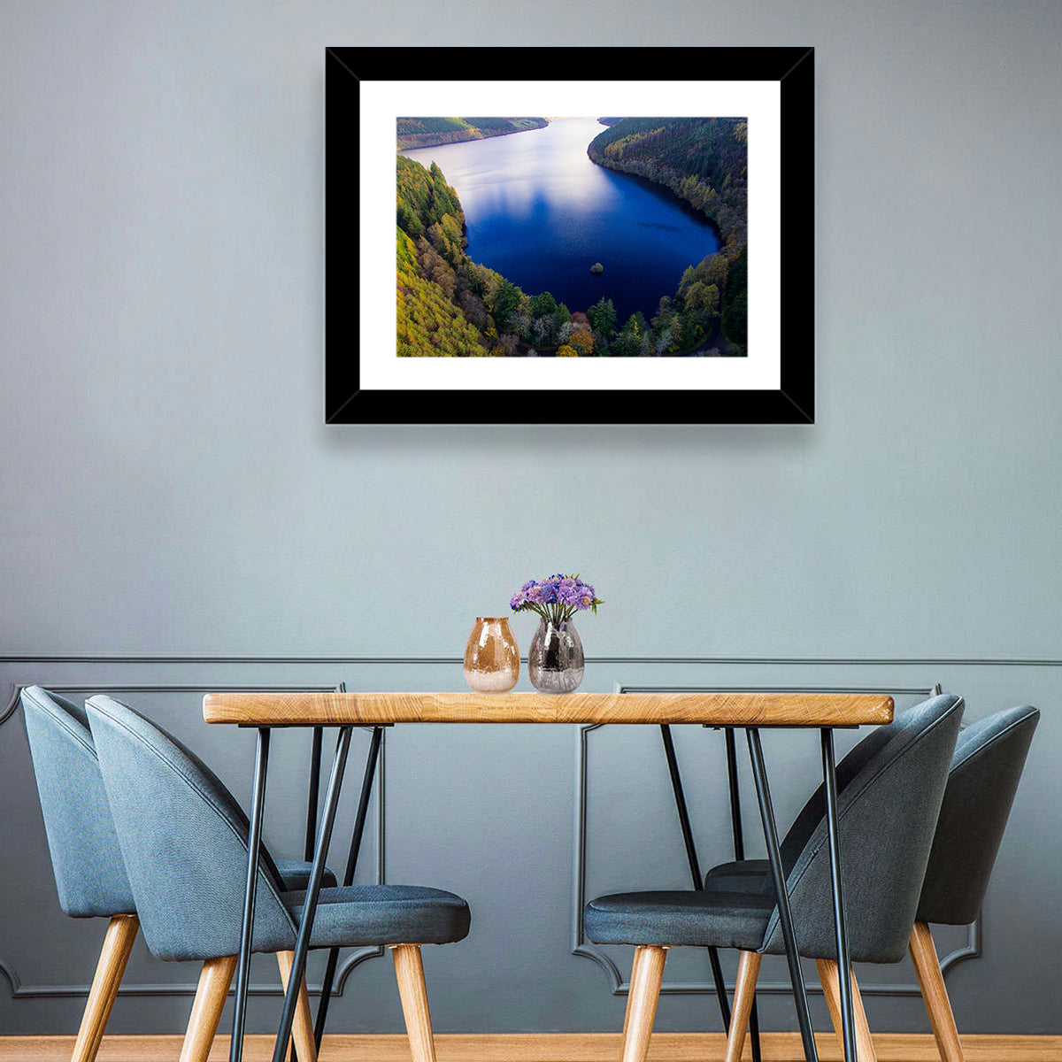 Lake Vyrnwy Aerial View Wall Art