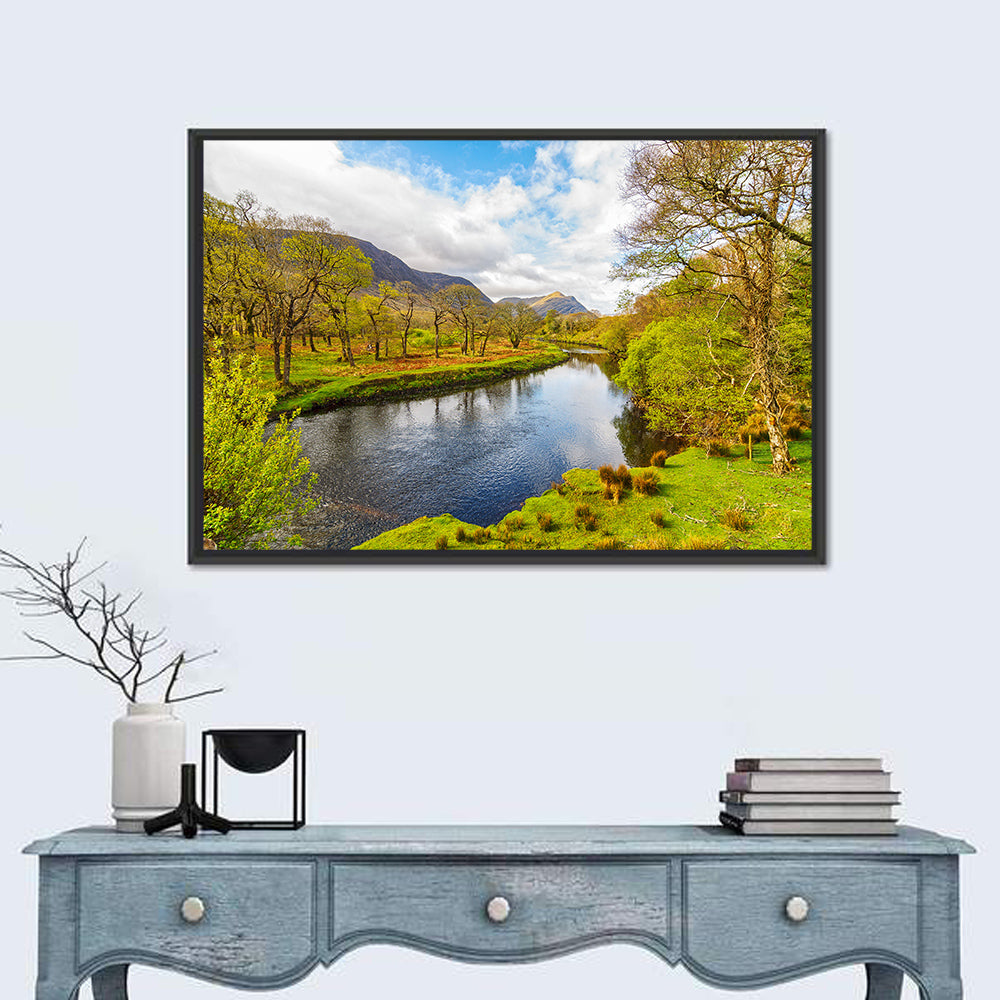 Connemara Countryside Wall Art in a room, landscape