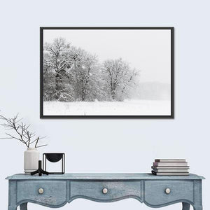 Foggy Winter Trees Wall Art