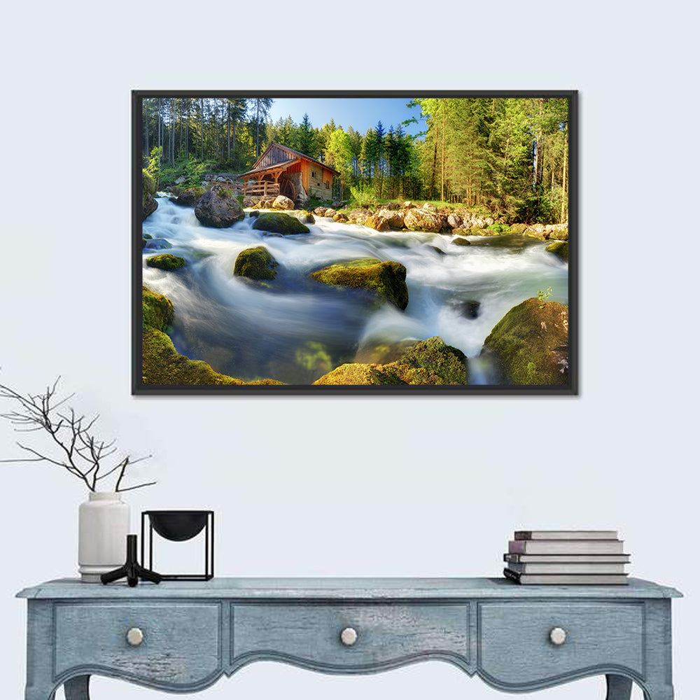 Salzburg Stream with Watermill Wall Art