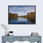 Seneca Lake Autumn Reflection Wall Art