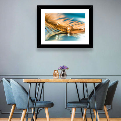 Bird Golden Feather Wall Art