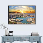 Kyrenia Harbour at Sunset Wall Art