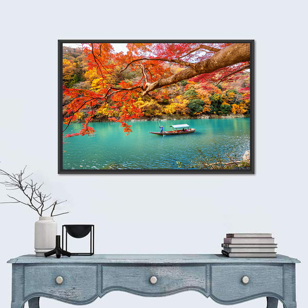 Hozugawa River, Kyoto Wall Art in a room, landscape
