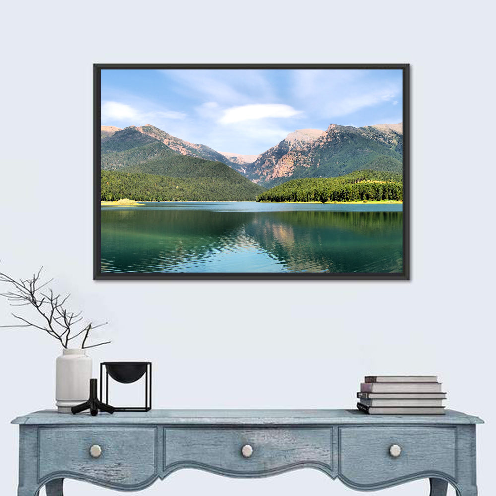 Mission Mountain Lake Reflection Wall Art