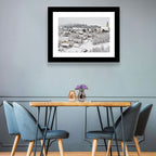 Oberstaufen Winter Village Wall Art