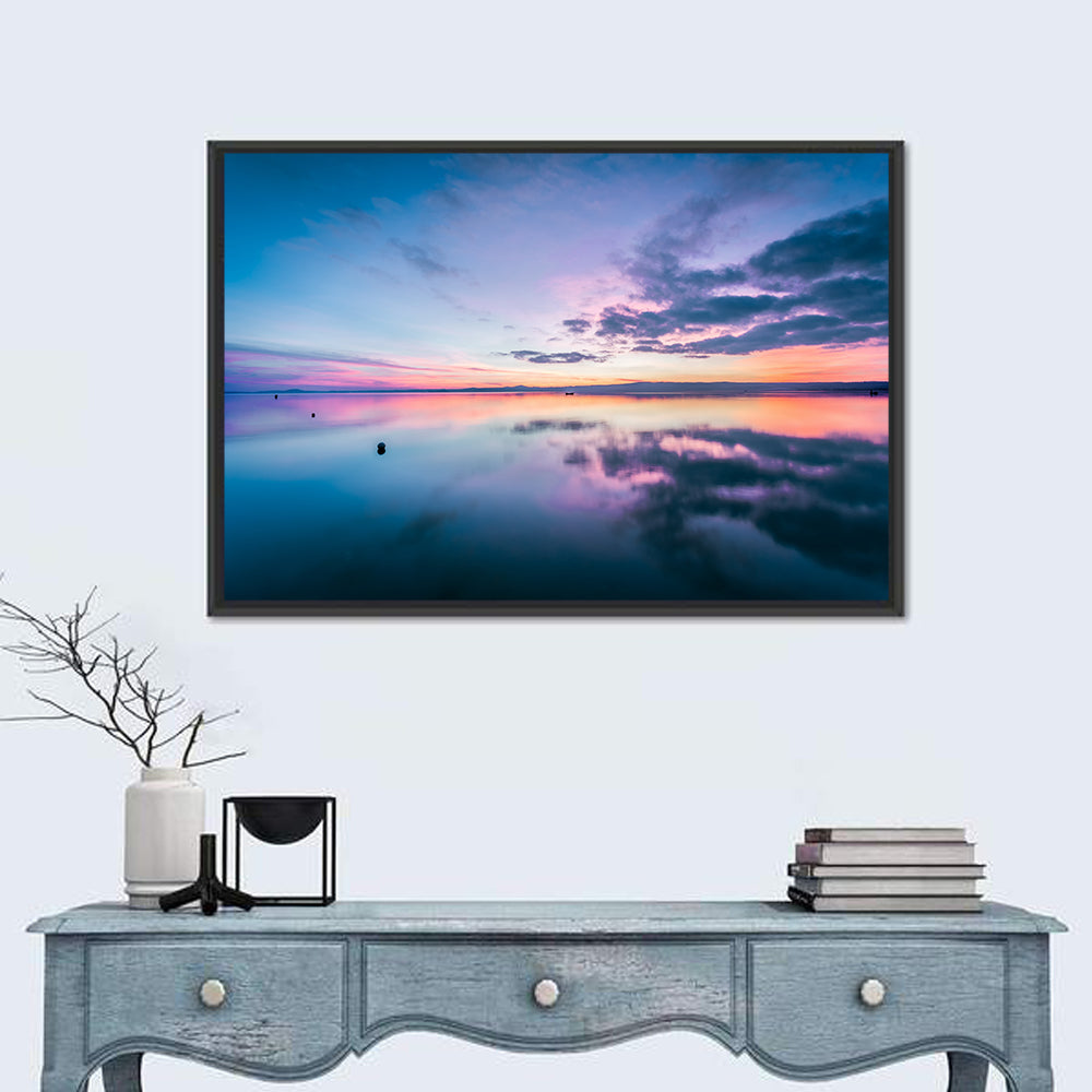 Lake Bolsena Sunset Reflection Wall Art