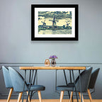 Three Vintage Windmills Wall Art