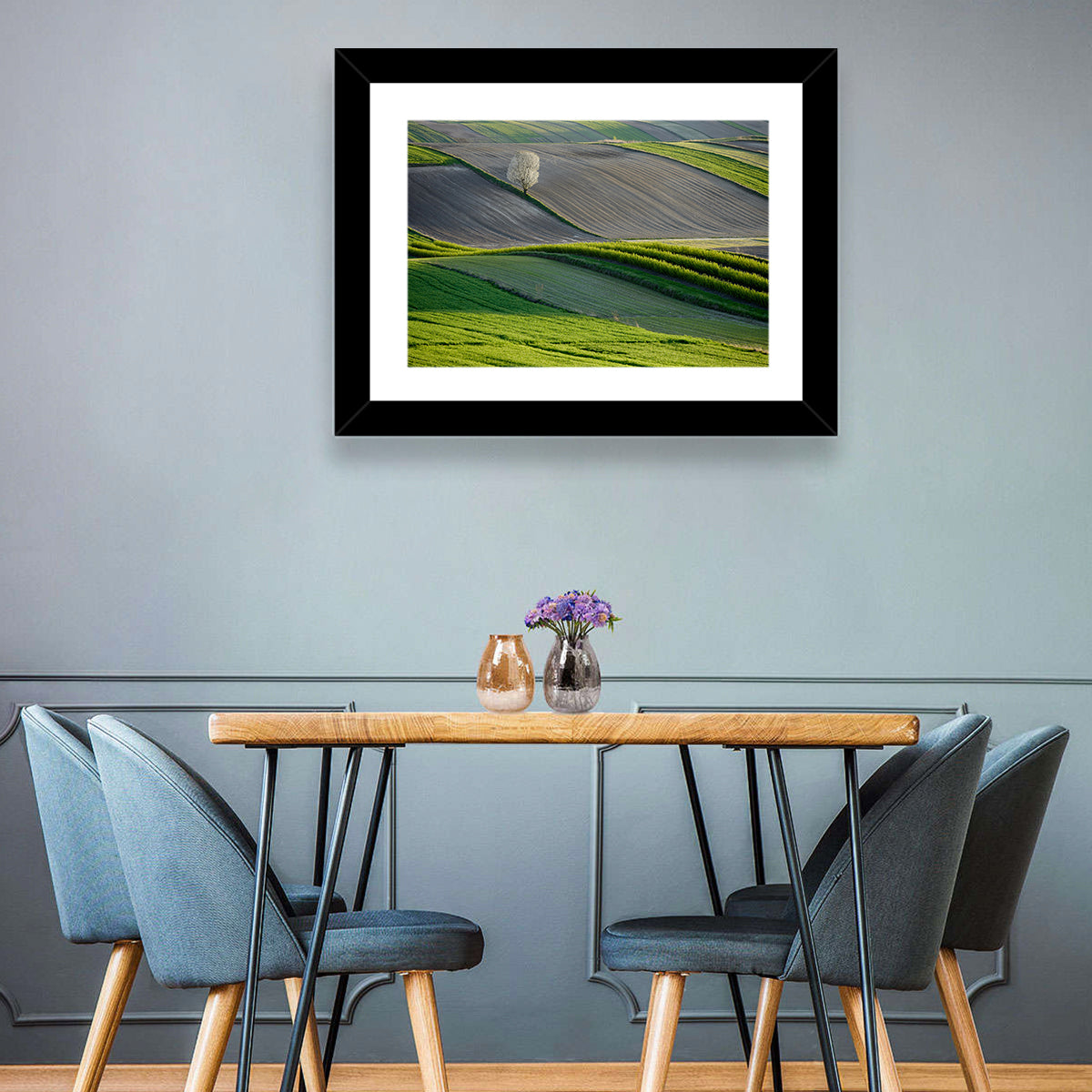 Wavy Polish Fields Wall Art