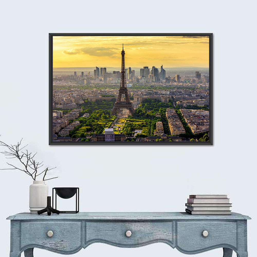 Eiffel Tower at Golden Hour Wall Art