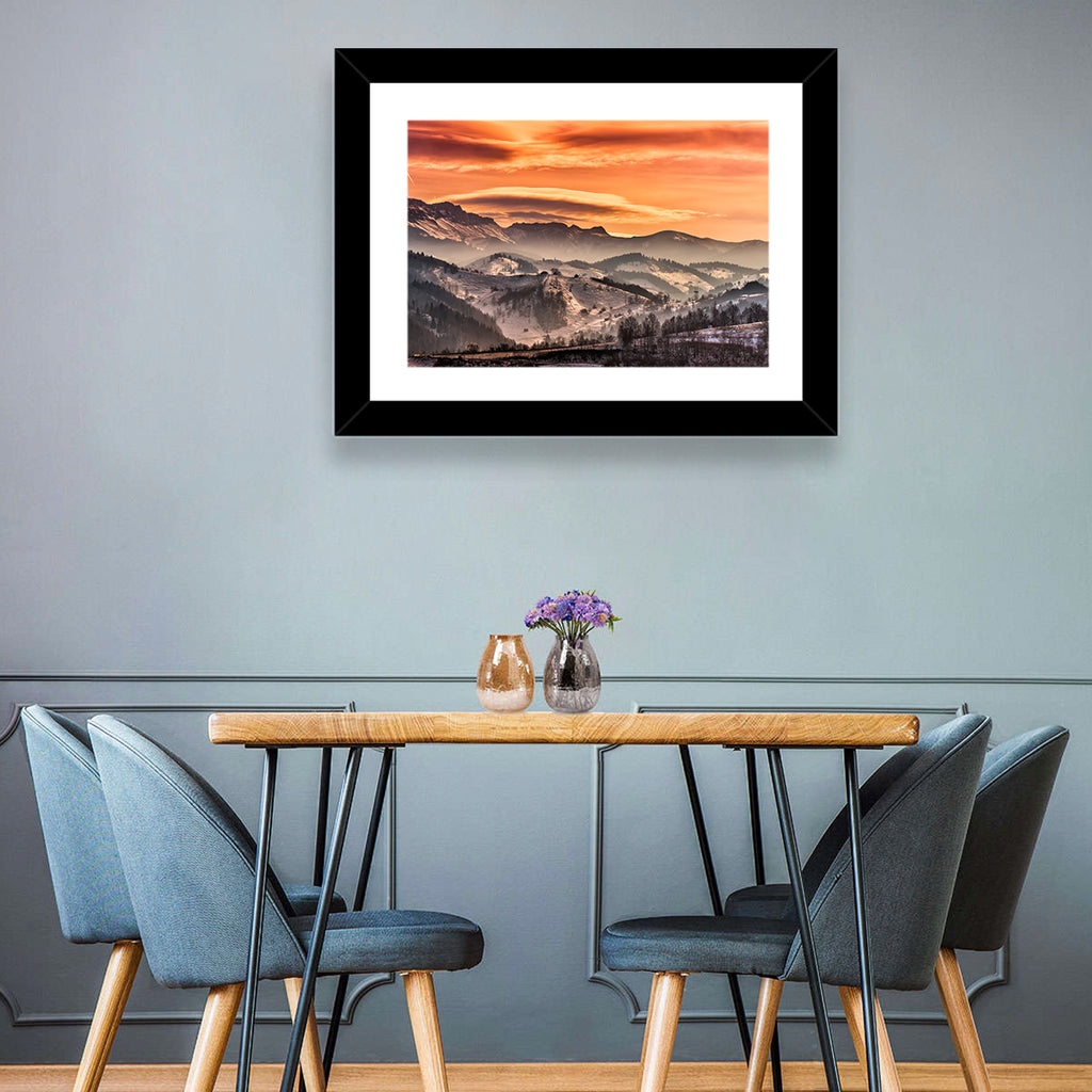 Pestera Mountain Sunrise Wall Art